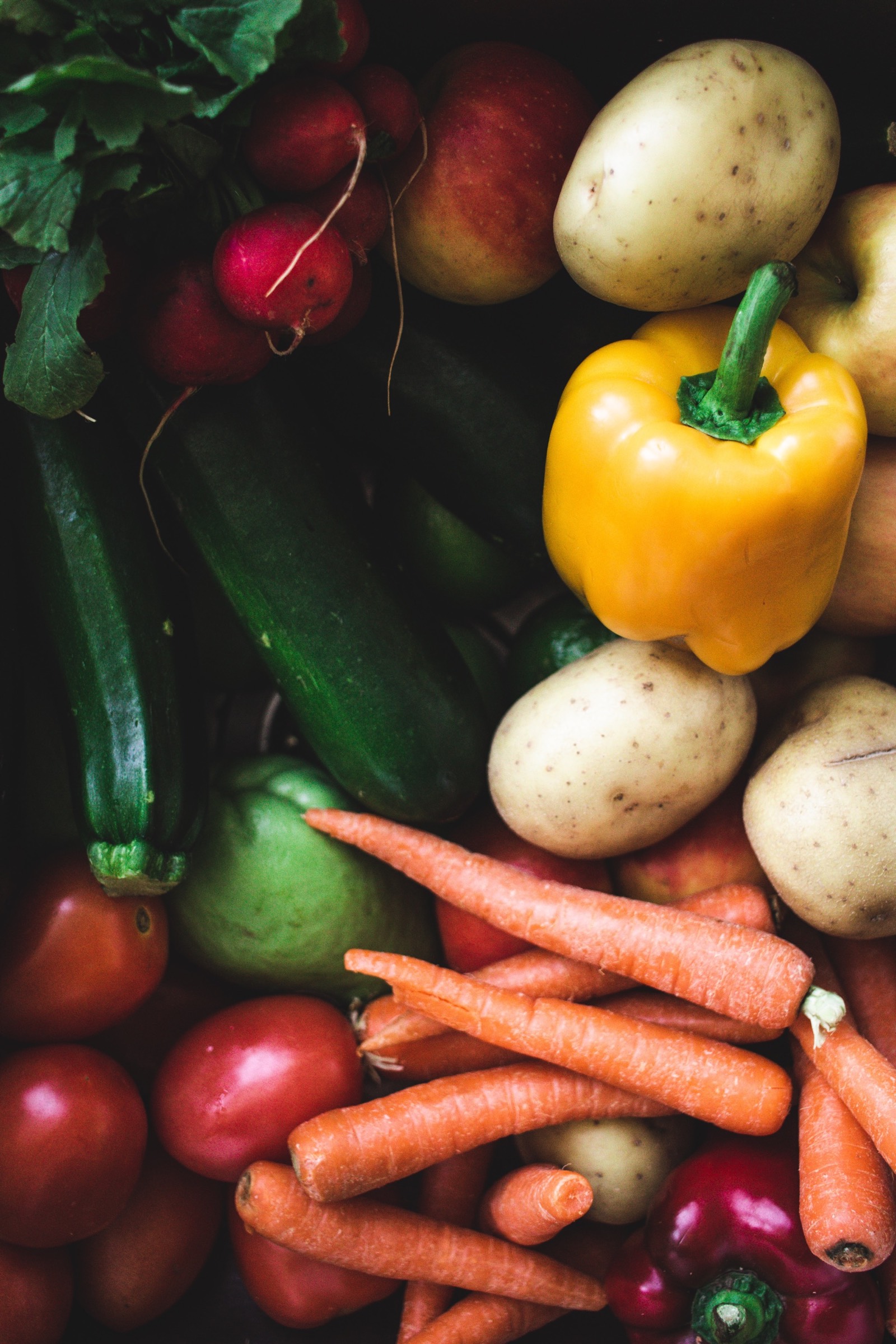 Assorted fruits and vegetables